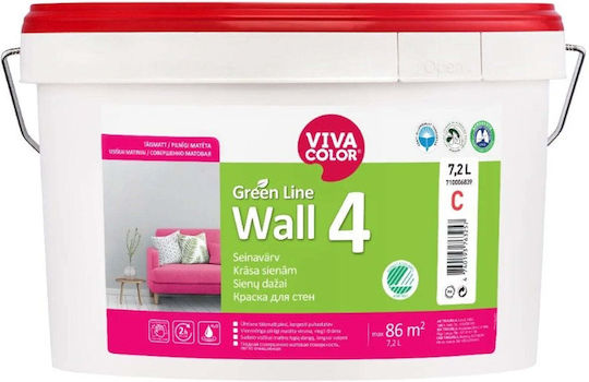 VivaColor VivaColor Innen- und Außenfarben für Häuser Für Innenbereich Grün Line 7,2 l