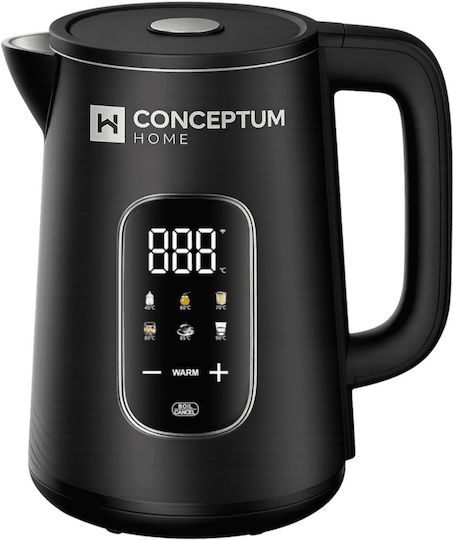 Conceptum Digital Wasserkocher 1.7l 2000W Schwarzer