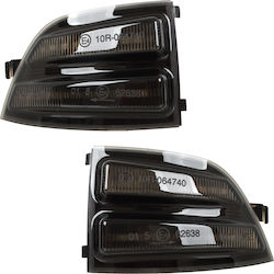 Ford Focus Ii 04-08 Ляв + Десен Тъмно Тонирани Динамични LED Огледални Индикатори Комплект 2 Бройки