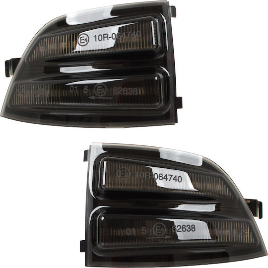 Ford Focus II 04-08 Linke + Rechte Rauch Dynamic LED Spiegelblinkleuchten 2 Stück Satz