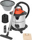 SGTT Aspirator Umed-Uscat 1200W cu Recipient Din Inox 20lt Argintiu