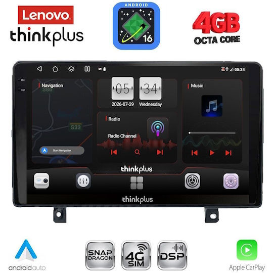 Lenovo Автомобилна Аудио Система за Opel Astra Bluetooth USB WiFi GPS Apple CarPlay Android Auto с Touch Screen 9"