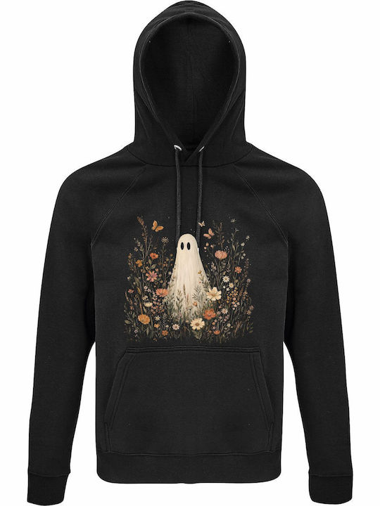 Hoodie Organic Unisex " Wildflower Ghost Boho F...