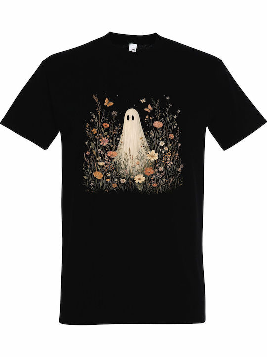 T-shirt Унисекс Wildflower Ghost Boho Floral Ha...