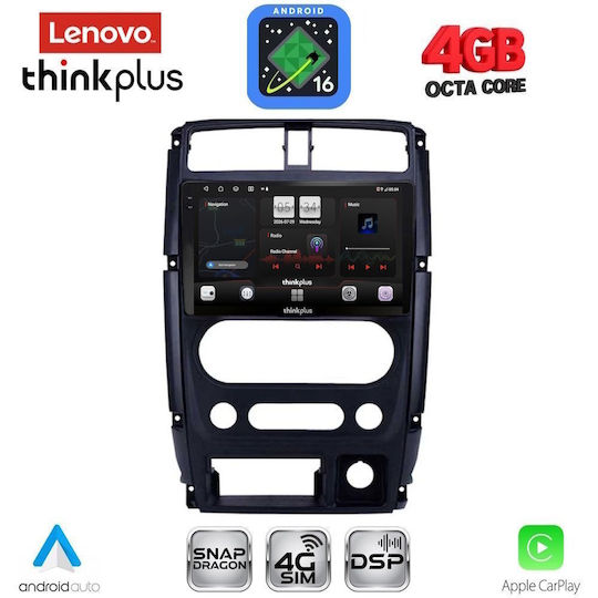 Lenovo Car Audio System for Suzuki Jimny 2007-2017 (Bluetooth/USB/WiFi/GPS/Apple CarPlay/Android Auto) with 9" Touch Screen