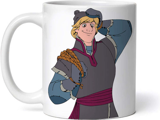 Kristoff Frozen Cană Ceramică Albă 330ml (Personalizat)