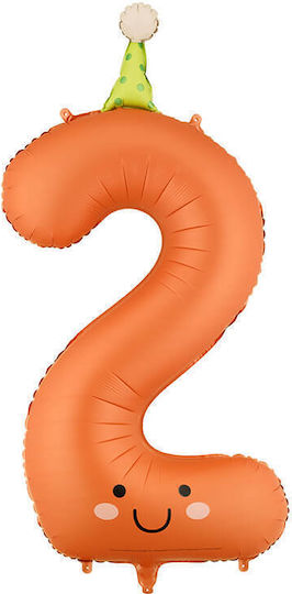 Nummer 2 Folie Orange Happy