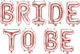 Baloane Flori Folie Jumbo Rose Gold Bride To Be 340 cm