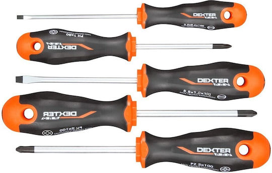 Dexter Set De 5 Șurubelnițe Cu Impact