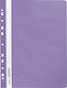 Biurfol Transparent File Folder for A4 Paper Purple