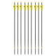 Set 9 Săgeți Arc Compus 6.2 Mm Tub Fibra De Carbon Spine 300 Lungime 32 Inch 27 Gr Săgeată Pandarus