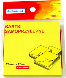 Post-it Sticky Memo Pads Cube 100 Sheets Yellow 7.6x7.6cm Set 100pcs