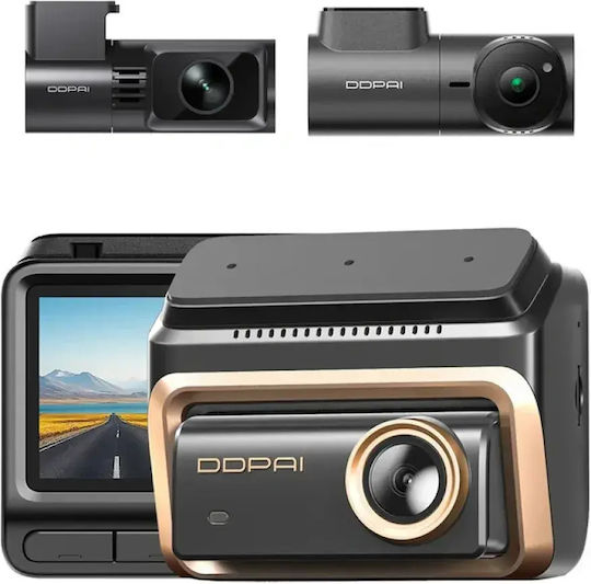 DDPAI Z90 Master Car DVR Camera Set 4K with 3" Screen Bluetooth, Wi-Fi, GPS & Rear Camera