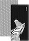 Feel & Touch Плажна Кърпа Черна 160x80см