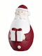 Dekorativer Weihnachtsmann Weiß Keramik 30cm