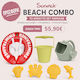Swimtrainer Red + Scrunch Set Buckets Fish & Molds