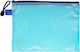 Titanum Transparent File Folder with Button for A5 Paper Blue