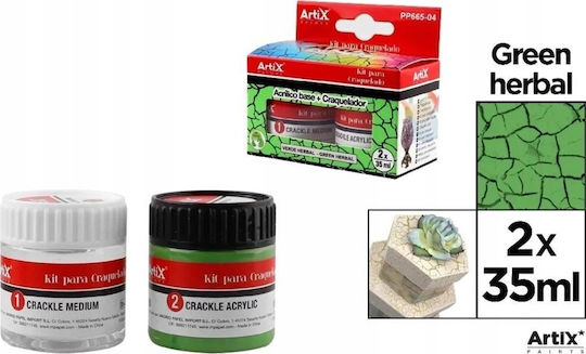 Teka Teka Acrylfarben Malfarben Set Dunkelgrün Grün 35ml 2 Stück