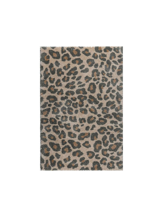 Polcarpet Covor Pufos Shaggy Rectangular Leopar...