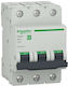 Automatic Tripolar Circuit Breaker 32a Curve C 4500a White Din Rail Mounting