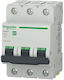 Automatic Circuit Breaker 3p 25a Curve C 4.5ka White Three-phase Installations