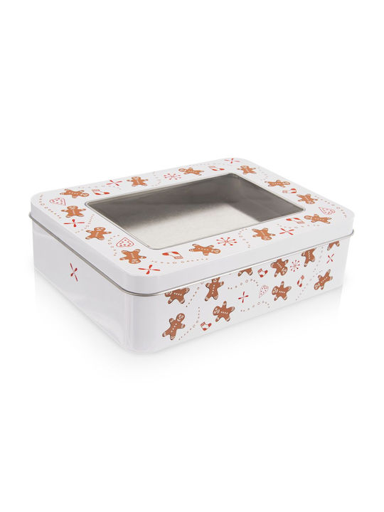 Orion Weihnachtliches Container Metall Süßigkeiten 18x14.5x5cm