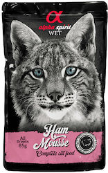 Alpha Spirit Wet Cat Food in Pouch with Ham 85gr Alpha Spirit Wet Cat Food in Pouch with Ham 85gr