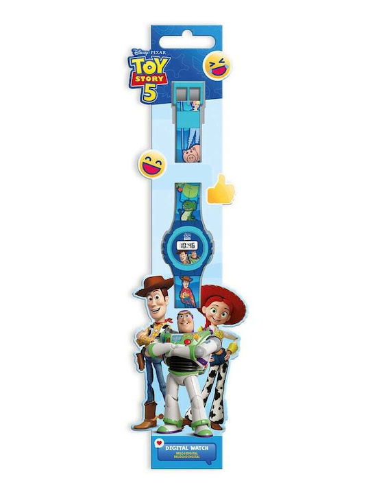 Kids Licensing Toy Story Дигитален Детски Часовник Син с Каучукова Каишка