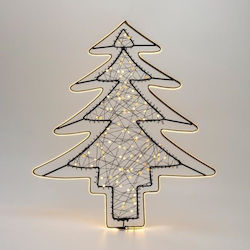 Illuminated Christmas Decorative Metal Tree Light Tube 45cm Outdoor Electric