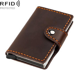 Anti-Theft Card Holder Wallet Leather RFID Genuine Leather Black