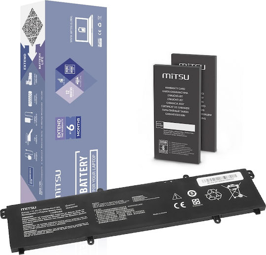 Mitsu Kompatible Laptop-Batterie für Asus VivoBook Asus C31n1911 mit 3600mAh