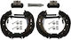 Brake Shoes + Cylinders Set Peugeot 206 424207