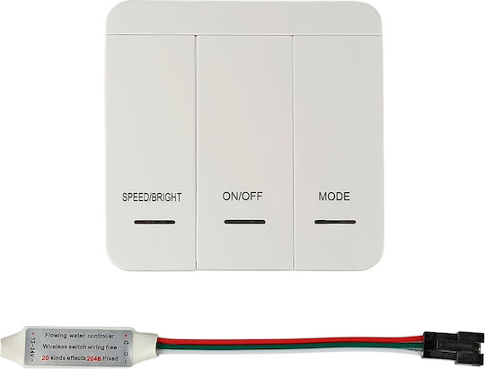 Eurospot LED Kit Controller Buttons RF 2.4GHz LED Strip Waterflow DC 12-24V EU6288