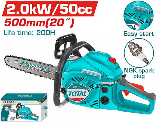 Total Gasoline Chainsaw 2.7hp with 50cm Blade