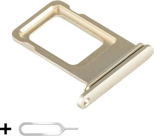 Suport Tavă SIM iPhone 11 + Unealtă Ejectare SIM Inclusă Auriu