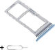 Suport Tăvi SIM/SD Pentru Telefoane Mobile Samsung S20 G980 Dual SIM Slot Card Microsd + Instrument Ejector SIM Inclus Albastru