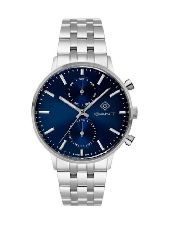 Gant Park Hill Men's Watch Battery Chronograph with Silver Metal Bracelet