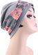 Damen Weiches Turban Haar Stirnbänder Grau Blumen