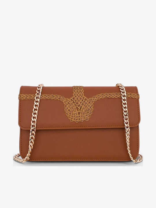 Damen Schultertasche Braun