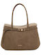 Fur Women's Tote Bag Suede Khaki