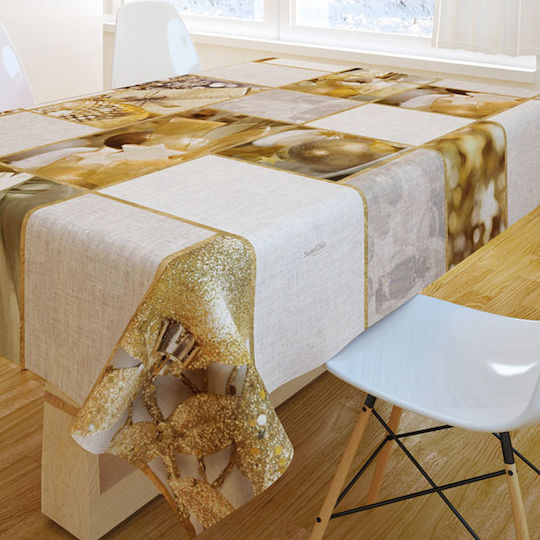 Saint Clair Christmas Tablecloth Beige 145x145cm