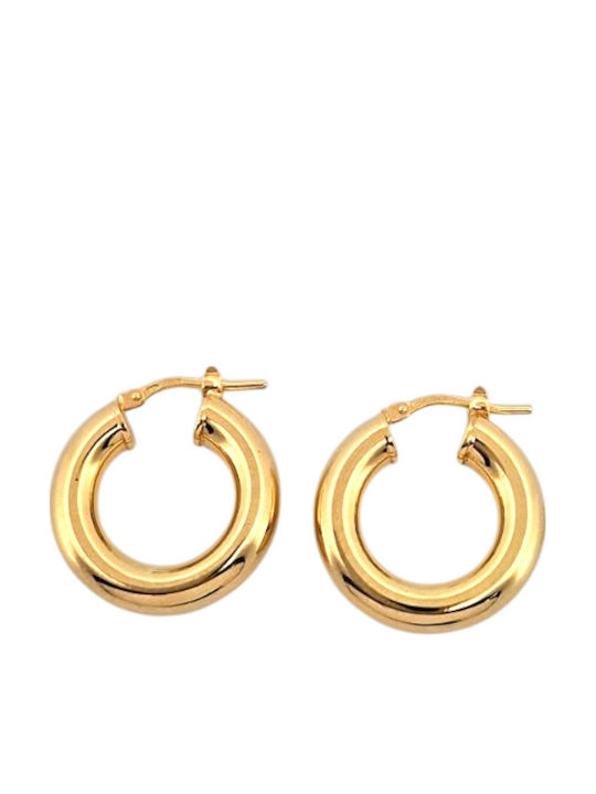 Rubini Earrings Hoops Silver Gold Plated