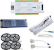 Kit Iluminare Inteligentă Scări Până La 32 De Trepte Senzori De Mișcare Bandă Led Alimentare Alb Rece