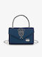 Damenhandtasche Schulter Blau