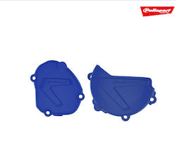 Set Protective Engine Cover Yamaha YZ125 2008 Blue Set Protective Engine Cover Yamaha YZ125 2008 Blue