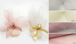 Gold Glitter Tulle 38x38cm 100pcs 0527292 Ecru