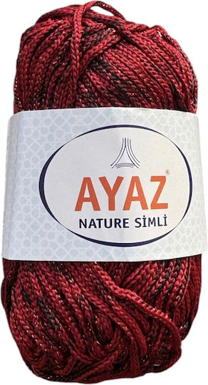 Ayaz Strickgarn Für Taschen Nature Simli Rot
