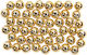 Perlen Pailletten Gold 100 Stück
