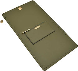 Interior Envelope Mirtó Magnet 23x41cm Zipper Pocket Green Olive