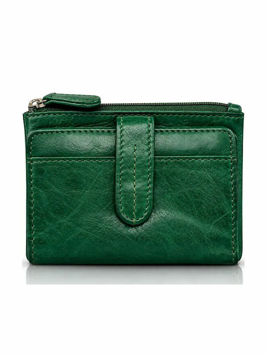 Small Leather Women's Wallet Green